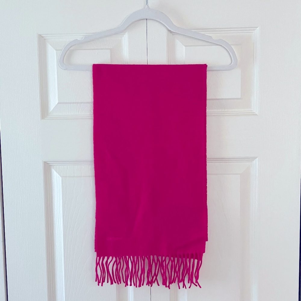Pink Lambswool Barbour Scarf